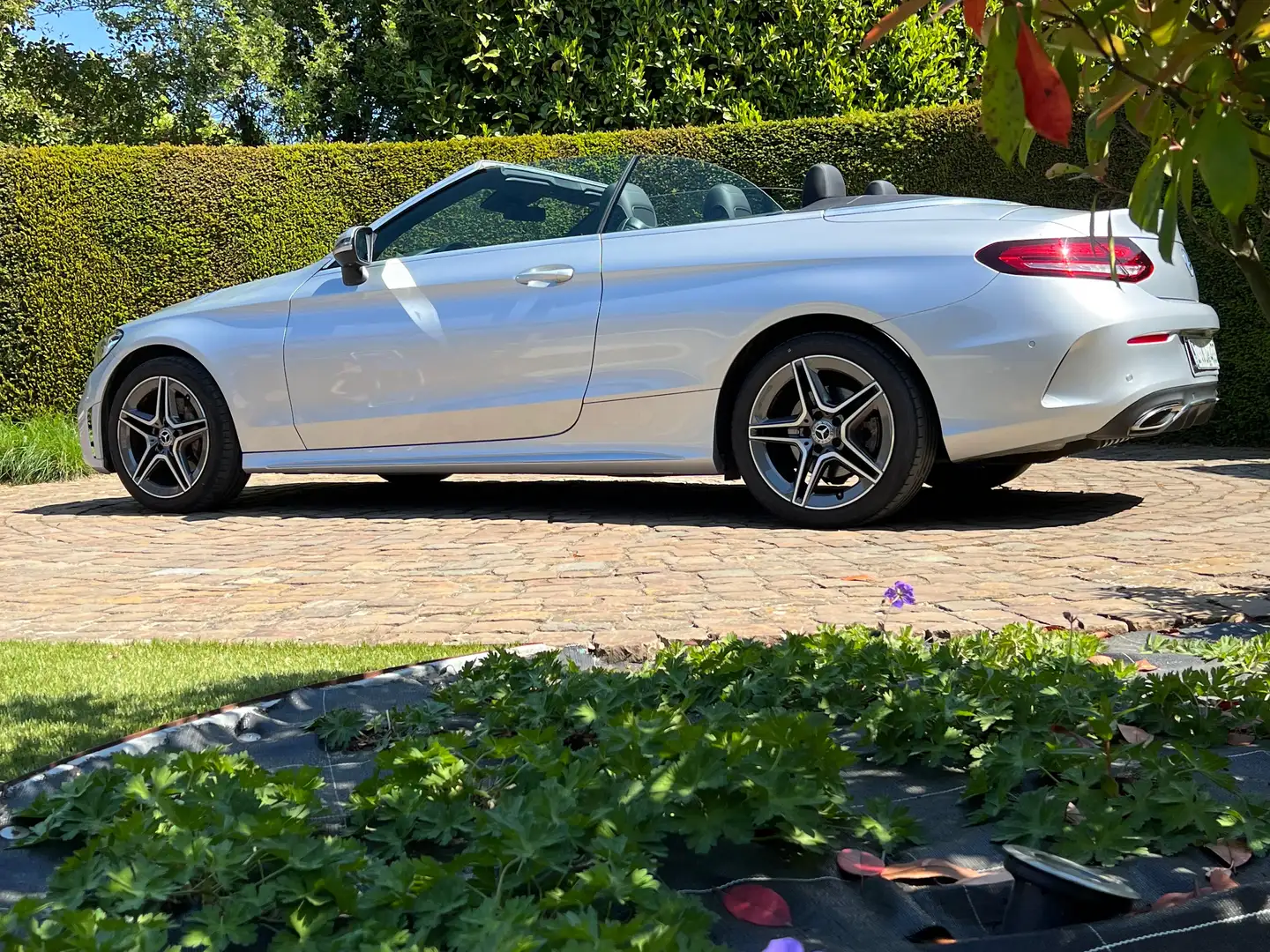 Mercedes-Benz C 180 Cabriolet"AMG PAKKET"CARPLAY"AIRSCARF" Plateado - 2