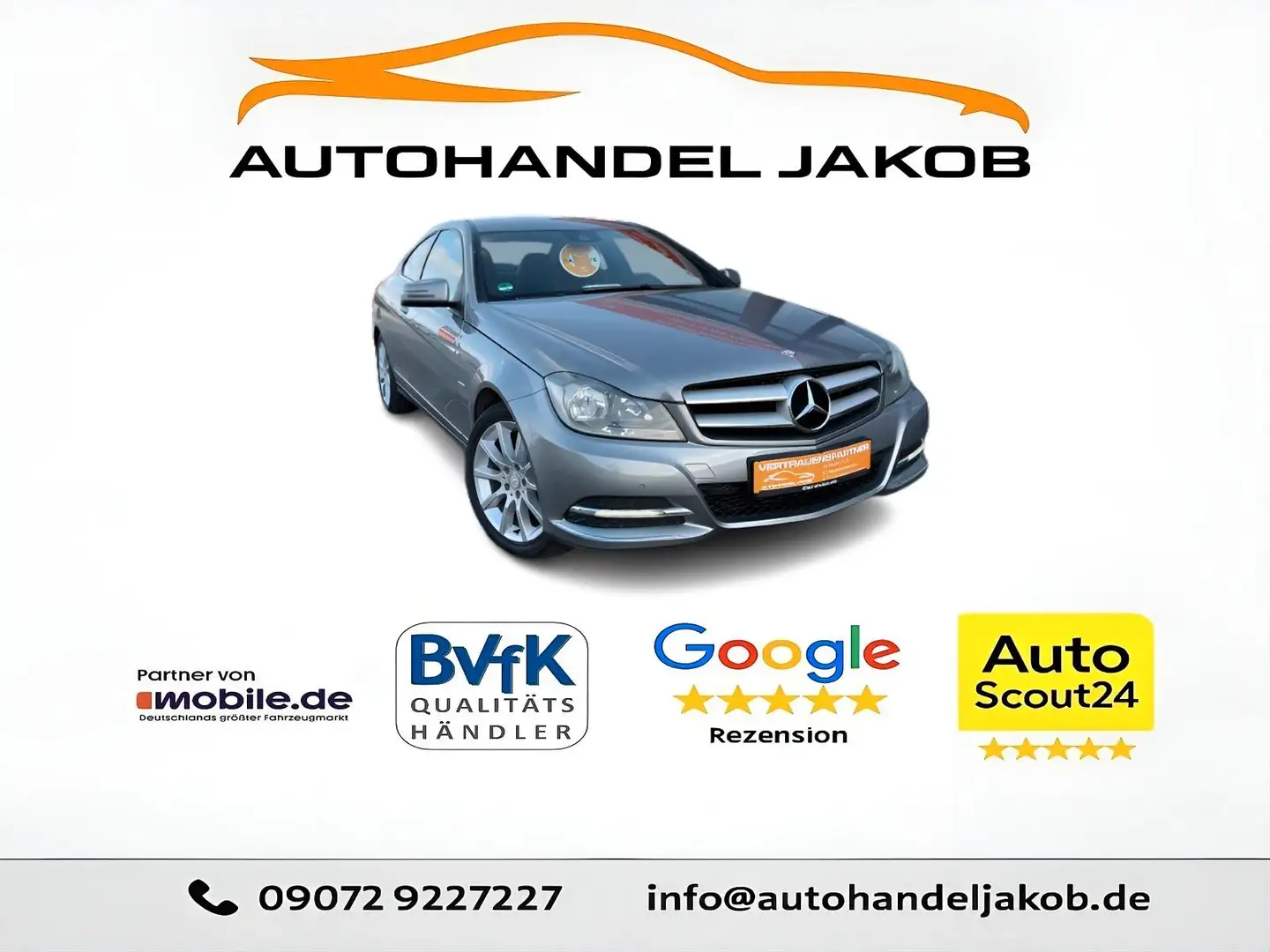 Mercedes-Benz C 180 /Coupe/Super Ausstattung/TÜV_SERVICE_NEU!!! Stříbrná - 1