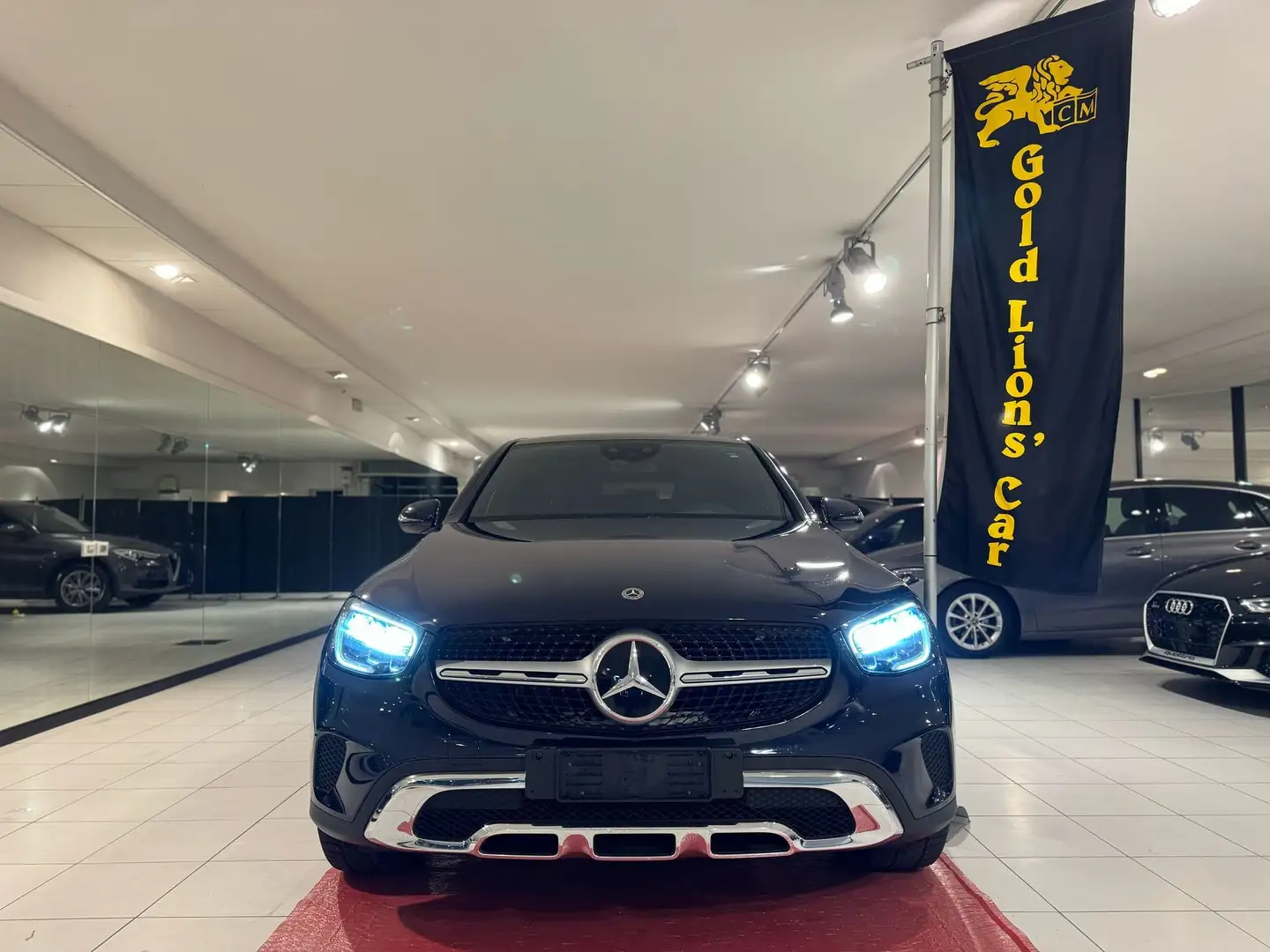 Mercedes-Benz GLC 220 Coupe 220 d 4matic auto FULL PELLE*CRUISE ADATTIVO Modrá - 2