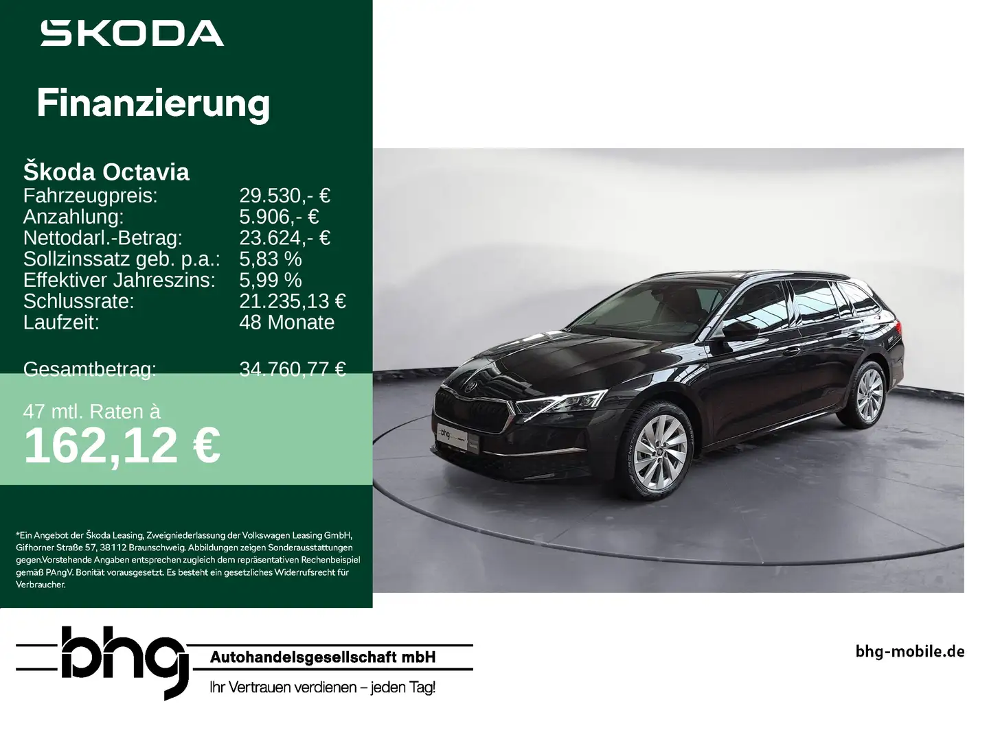 Skoda Octavia Combi Selection 1.5 TSI *AHK*STANHEITZUN Schwarz - 1