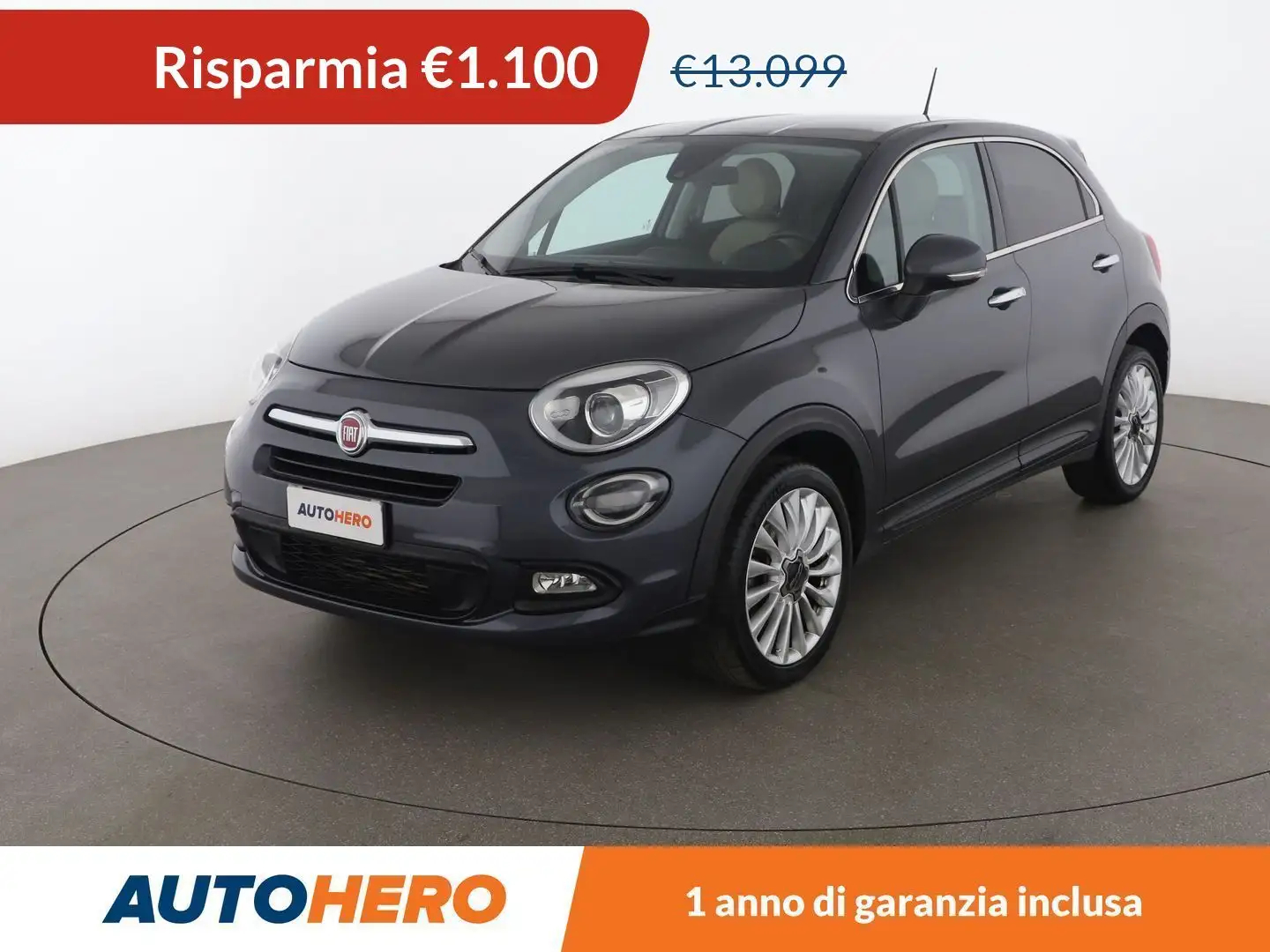Fiat 500X 1.6 JTDM Lounge Grigio - 1