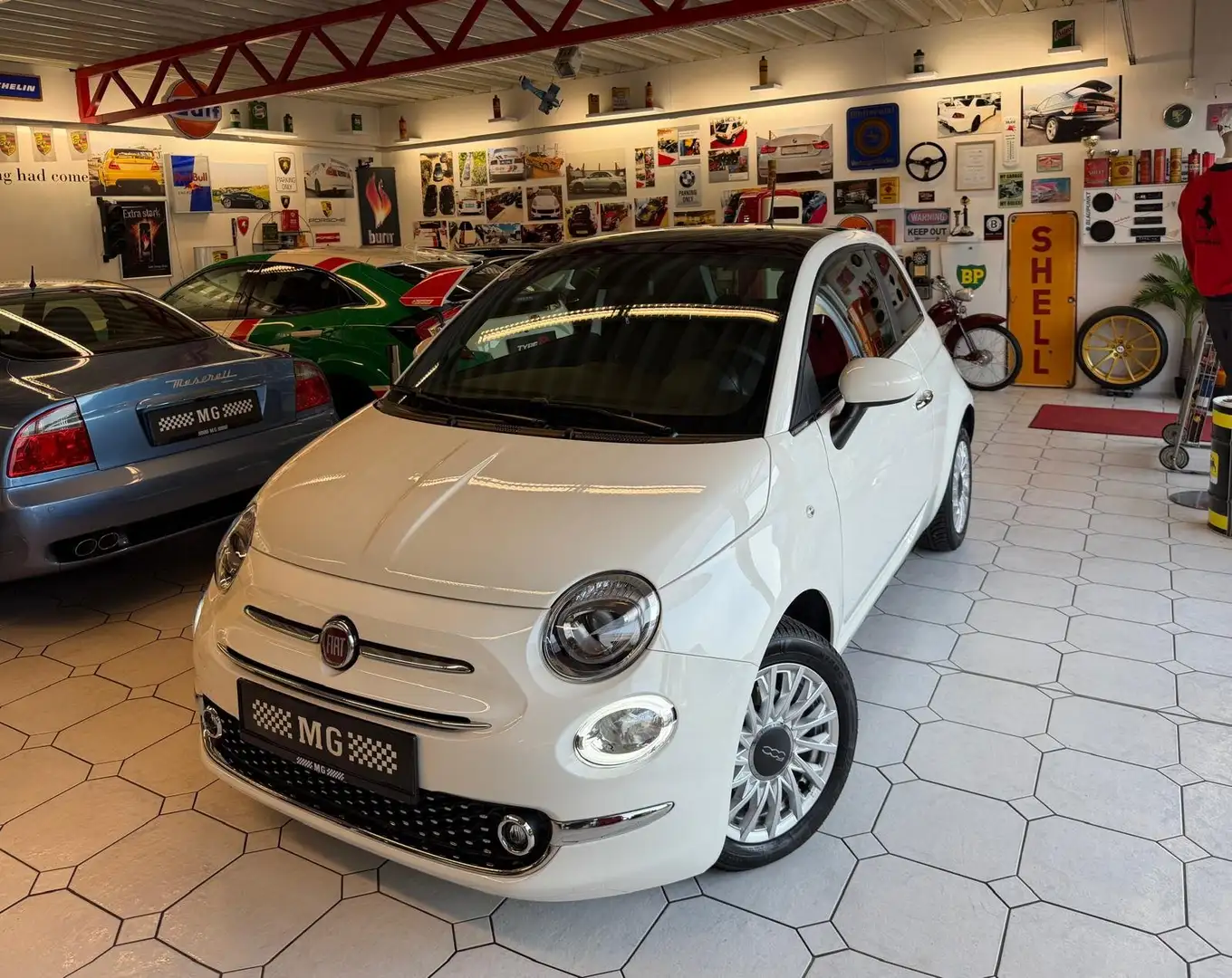 Fiat 500 Dolcevita Panoramadach Weiß - 1