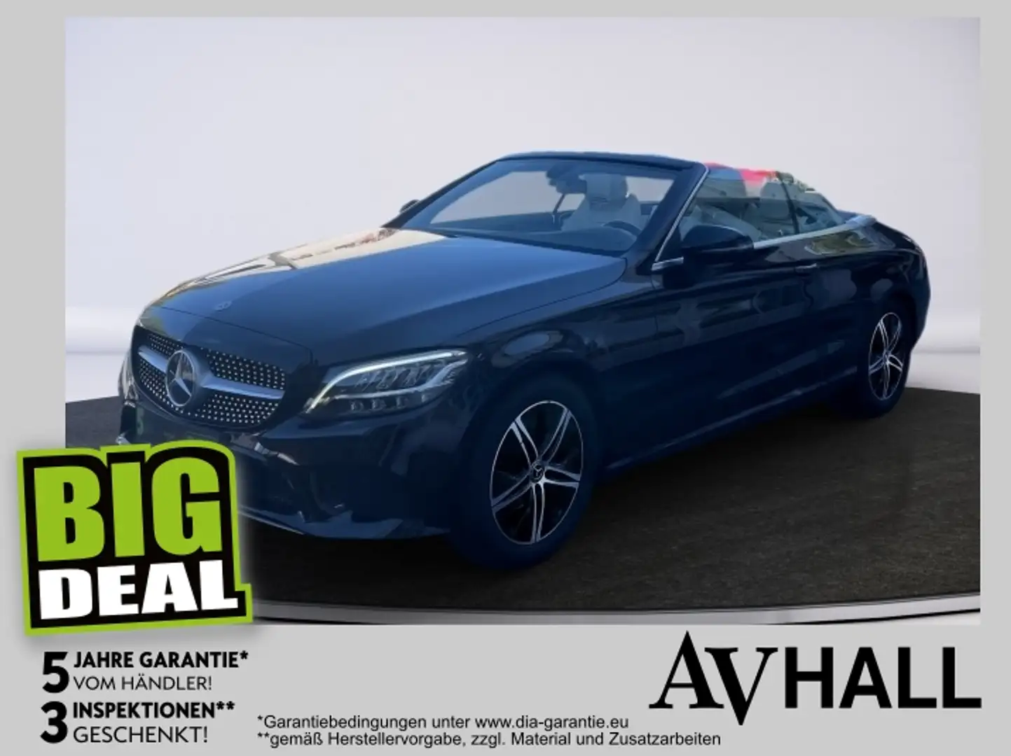 Mercedes-Benz C 180 Cabrio Aut. Navi*Parkpaket mit Kamera Schwarz - 1