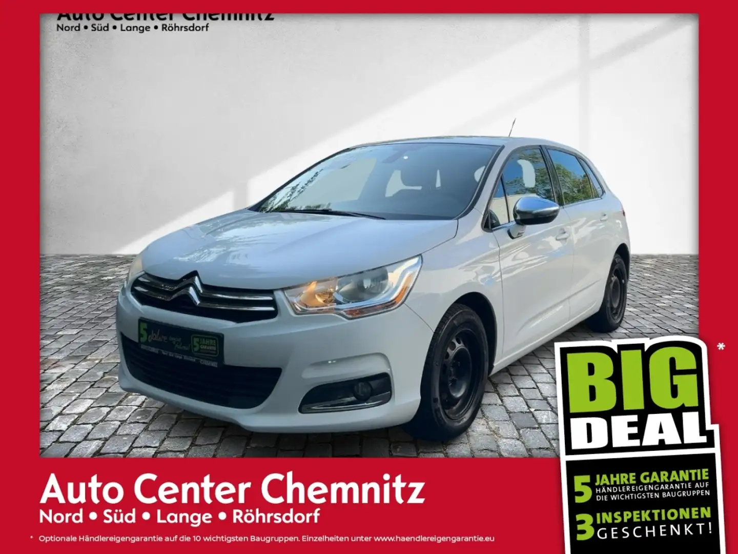 Citroen C4 1.6 VTi 120 Selection KlimaA/SHZ/PDC/BC Bianco - 1