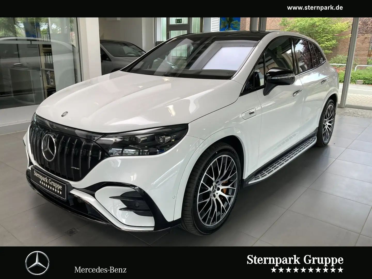Mercedes-Benz EQE SUV EQE 53 AMG 4M+ Hyperscreen+AHK+HUD+Pano+Trittbr BC Blanc - 1