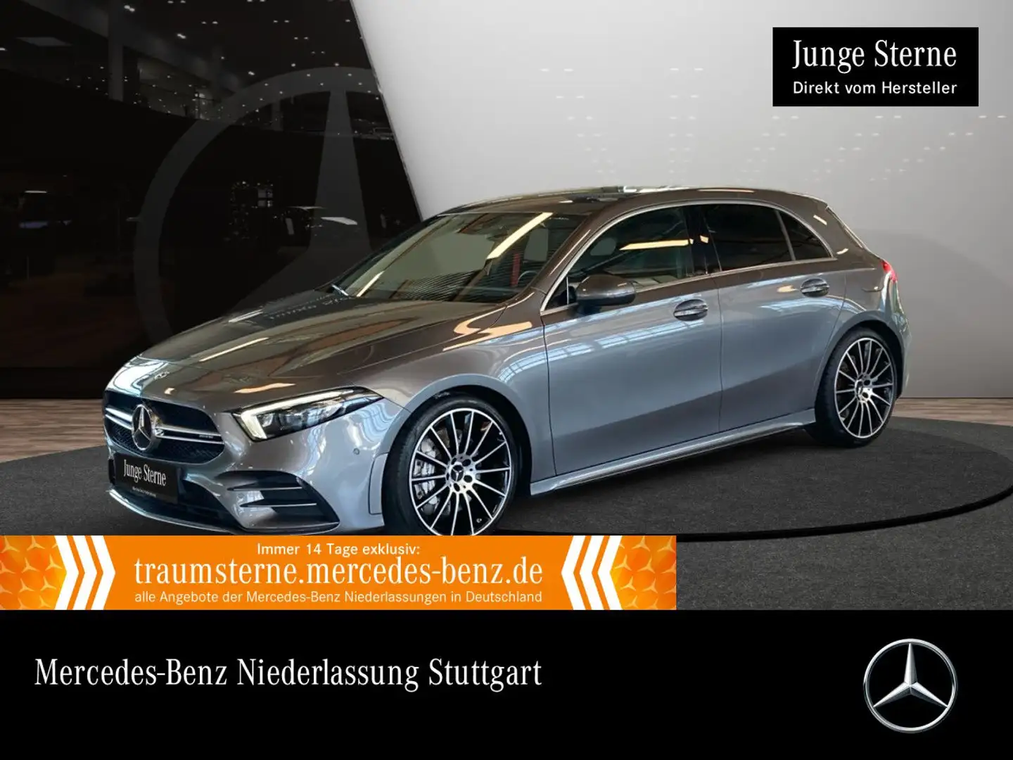 Mercedes-Benz A 35 AMG A 35 4M Kompakt AMG+MULTIBEAM+KAMERA+19"+7G Grijs - 1