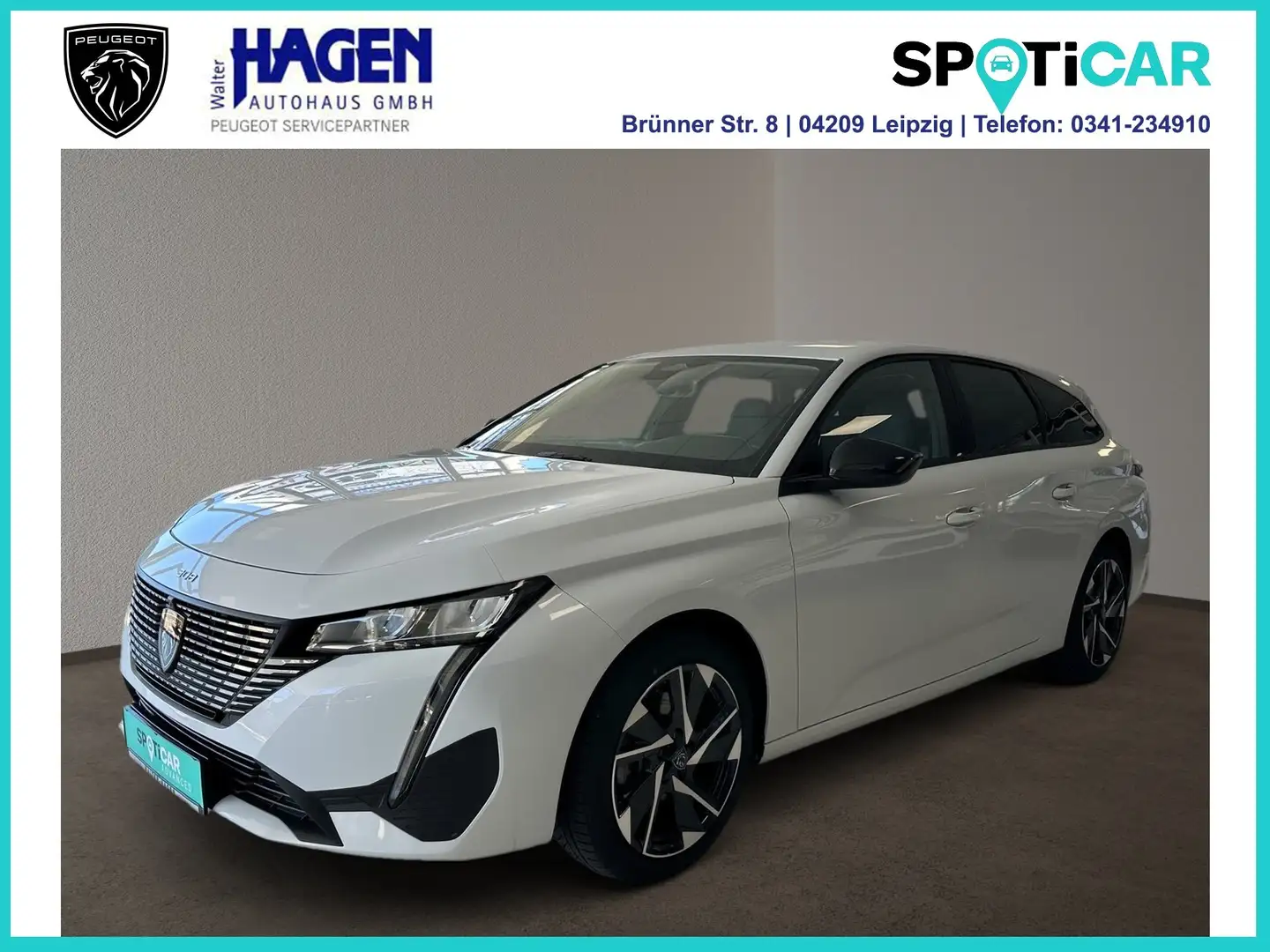 Peugeot 308 SW Allure 1.2 130 EAT8 PT PDC/RFK/SHZ/LED/DAB/NAVI Blanco - 1