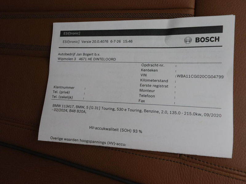 BMW 530 5-Serie 530e 292pk Automaat Executive Business 93% — photo 27