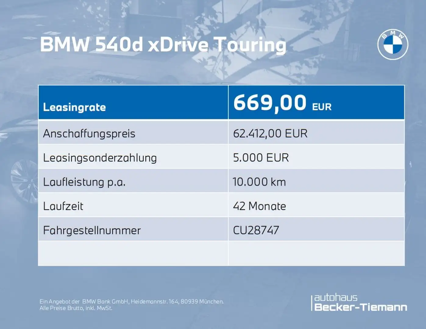 BMW 540 d xDrive Touring M Sport | Pano.Dach | Bow&Wilk. H Grau - 1