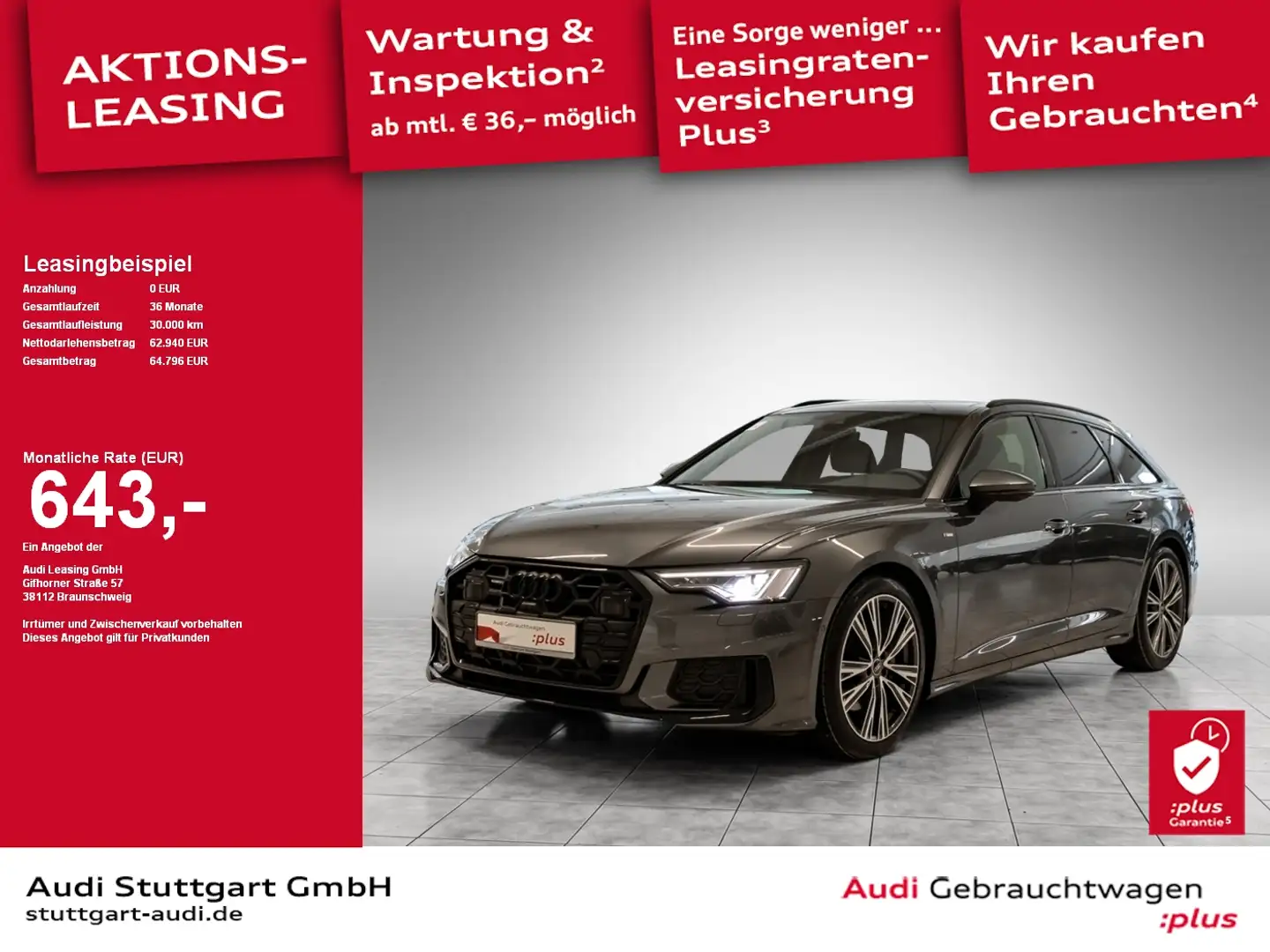 Audi A6 Avant S line 50 TDI quattro tiptronic AHK VC Grau - 1