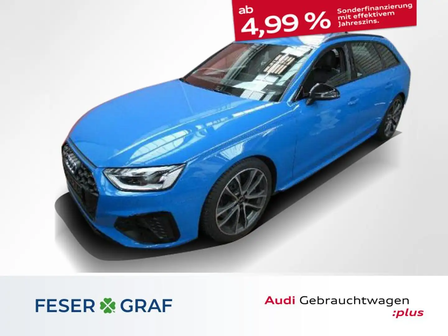 Audi S4 Avant TDI Tiptronic Matrix AHK Blau - 1