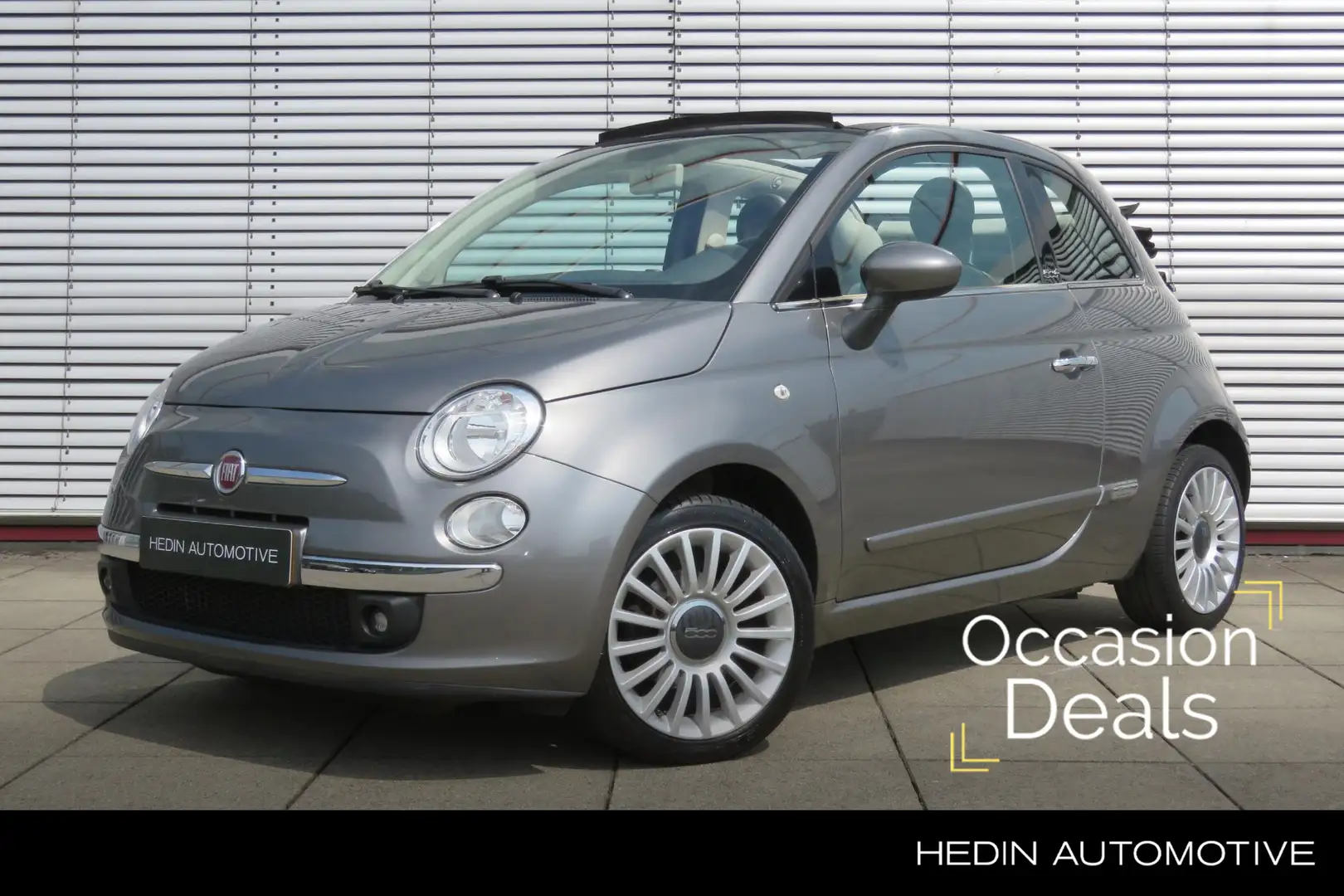 Fiat 500C TwinAir 85 Lounge | Open dak, grote glimlach - jou Grau - 1