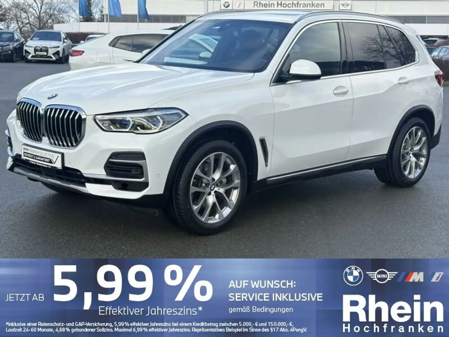 BMW X5 xDrive30d xLine ACC LASER STANDH PANO HiFi Weiß - 1