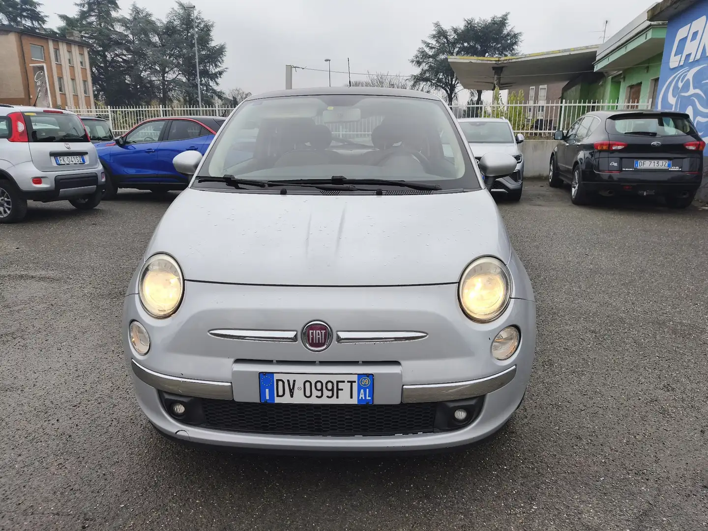 Fiat 500 500 1.2 Lounge 69cv Срібний - 1