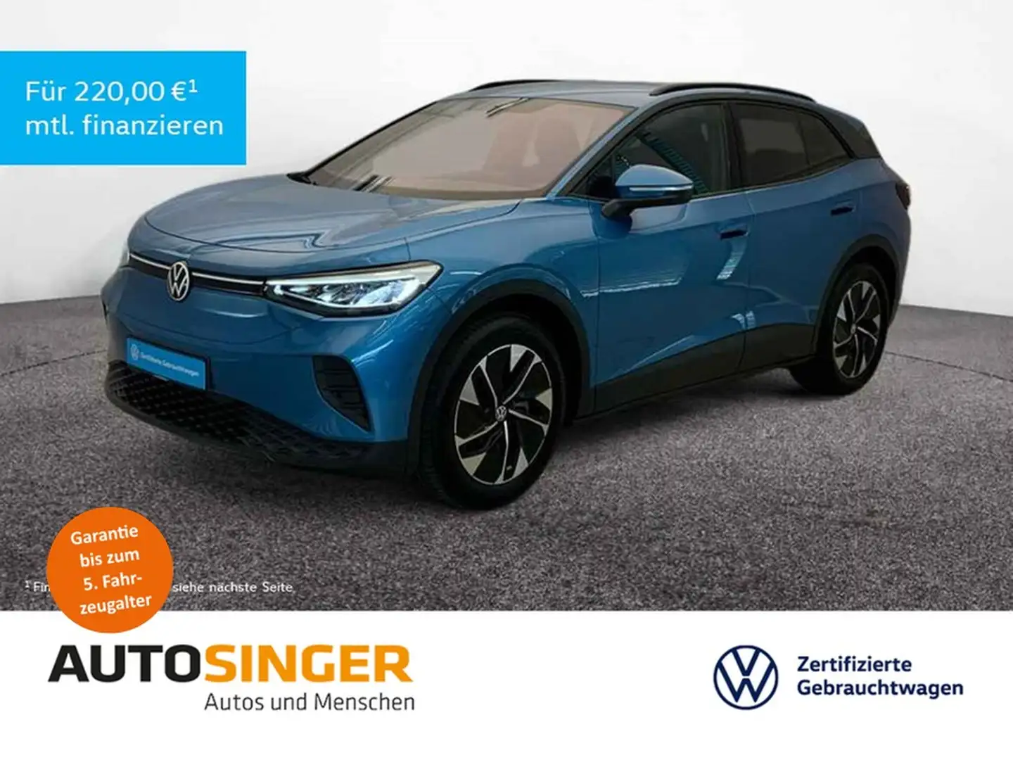 Volkswagen ID.4 Pro *WÄRME*AHK*LED*ACC*NAVI*R-CAM*19"*SHZ* Albastru - 1