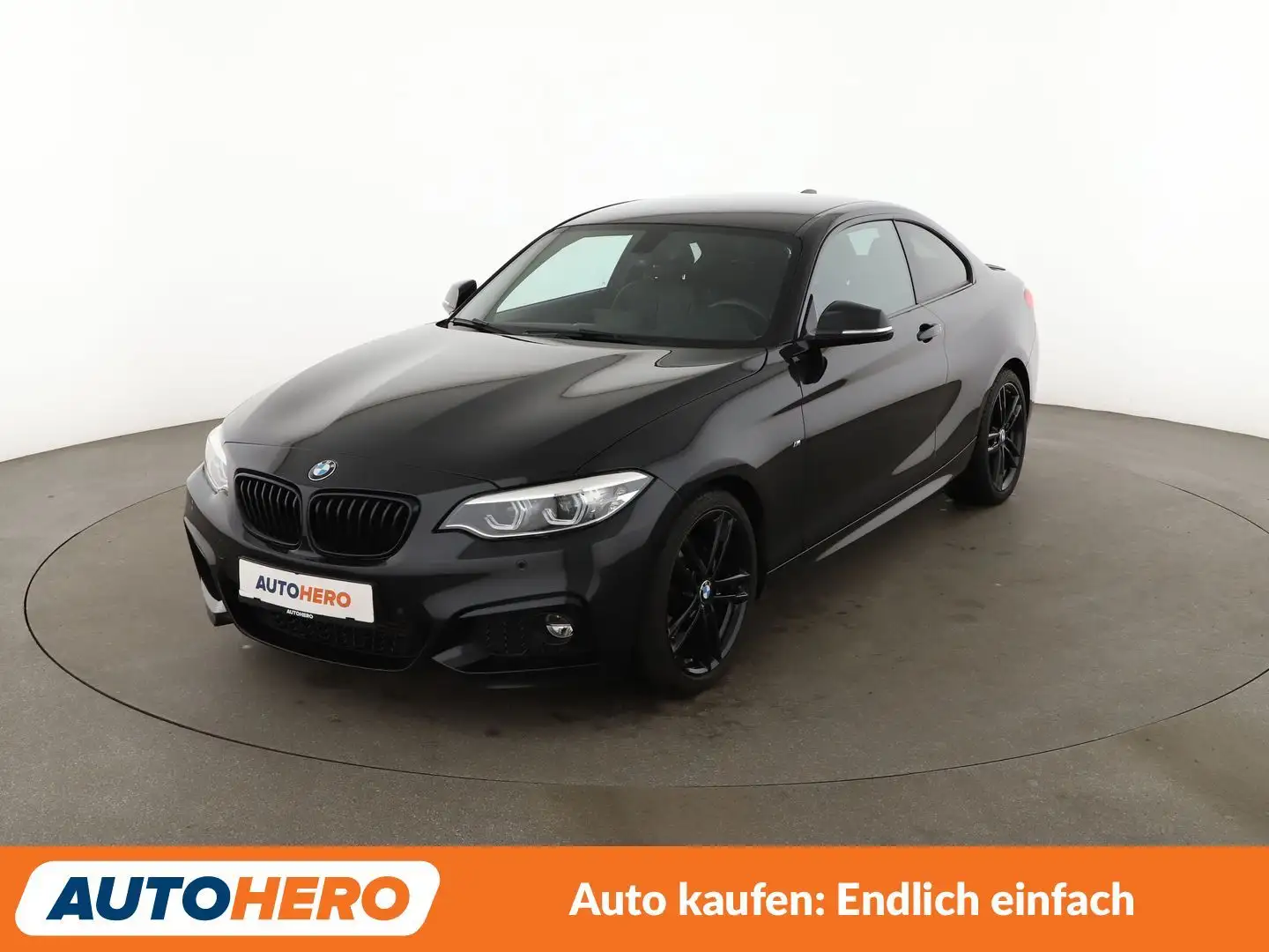 BMW 220 220d M Sport Aut.*NAVI*LED*TEMPO*H&K*PDC* Schwarz - 1