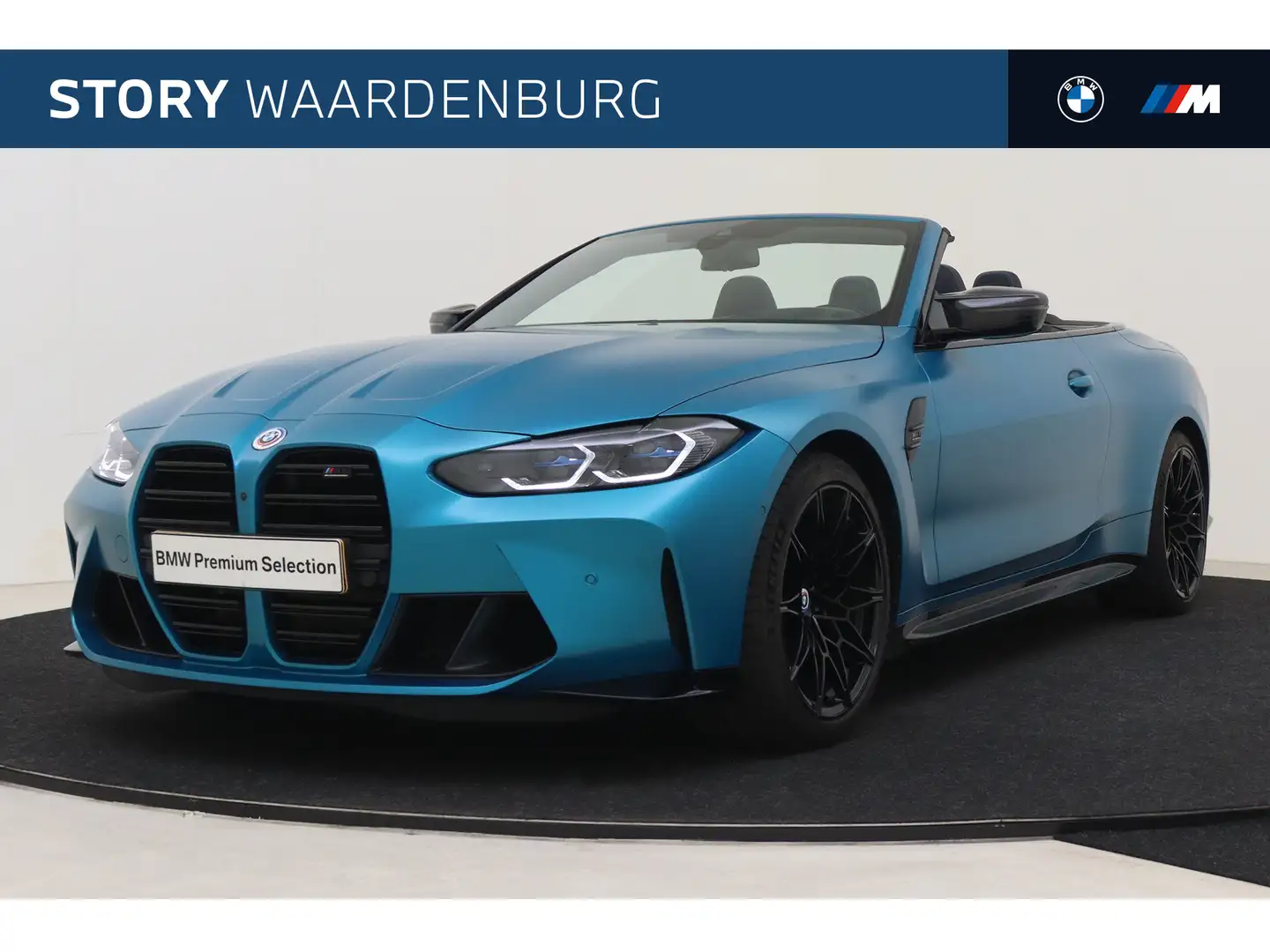 BMW M4 4 Serie Cabrio xDrive Competition High Executive A Bleu - 1