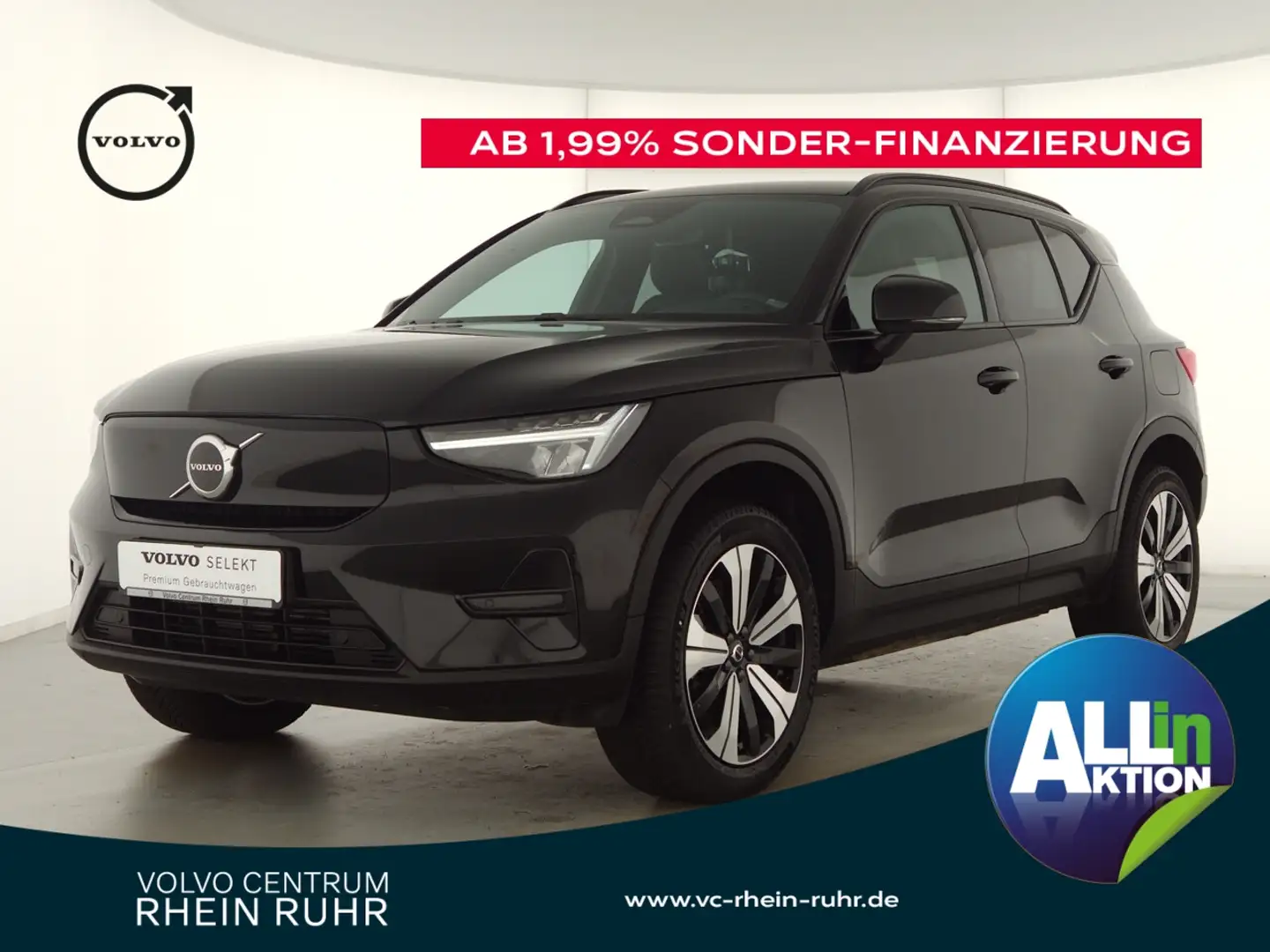 Volvo XC40 Plus Pure Electric AWD +20 Zoll+AHK+LED Grau - 1