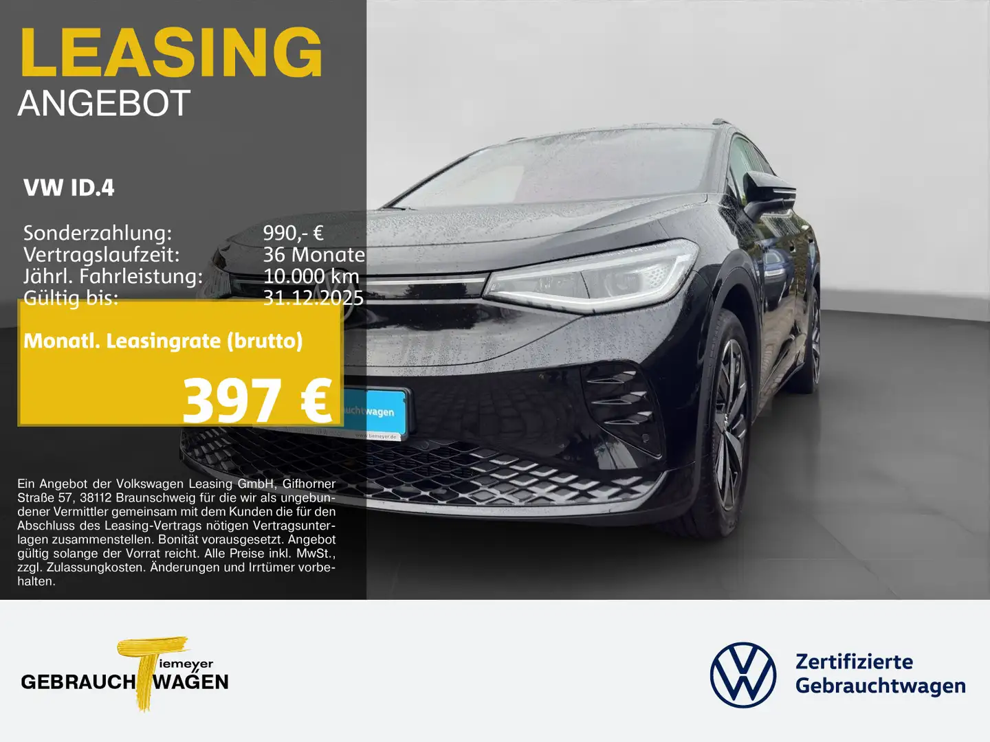 Volkswagen ID.4 GTX 4M LM20 HARMAN+KARDON KAMERA NAVI Noir - 1