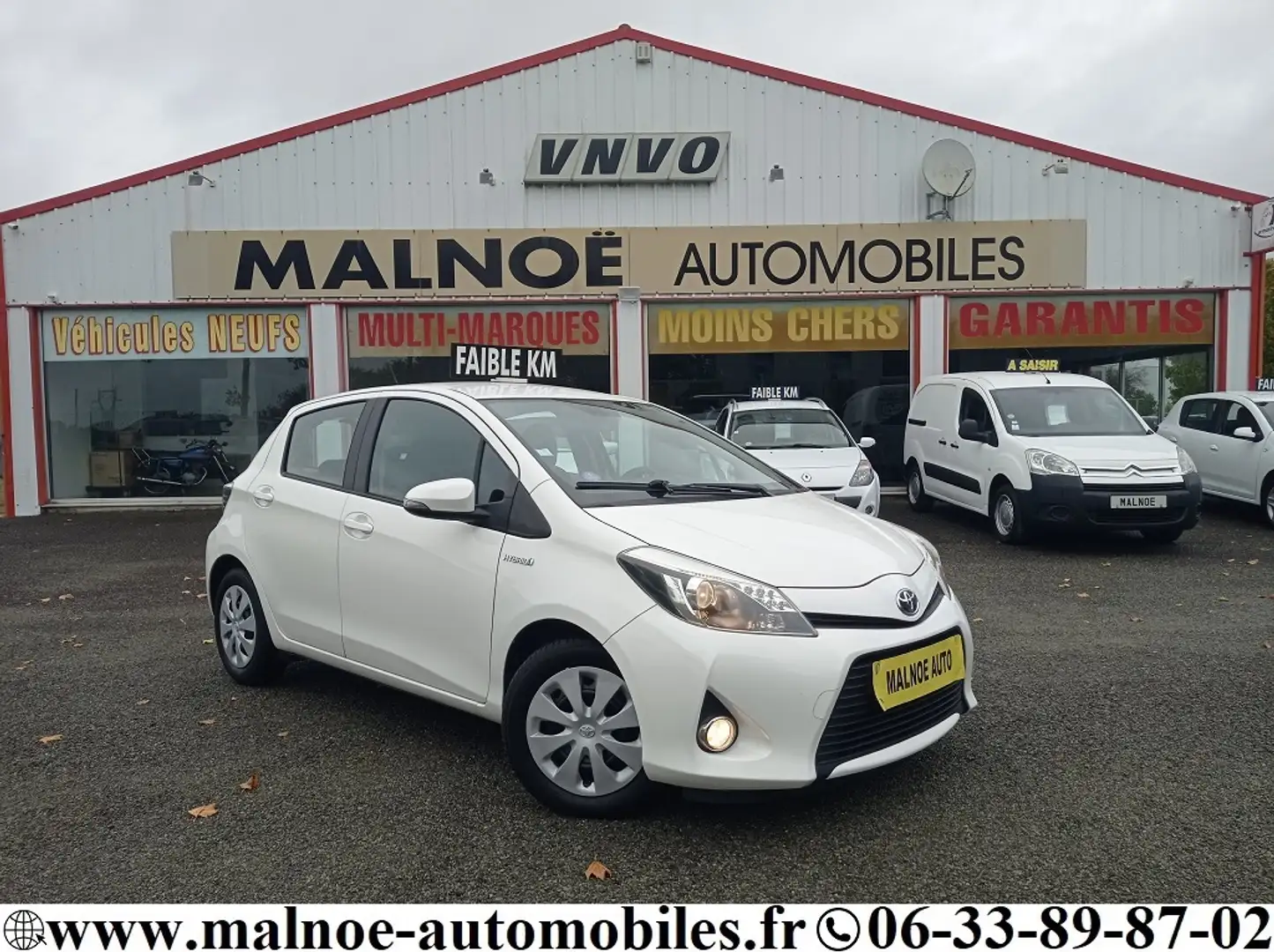 Toyota Yaris 1.5 VVTI HSD EH HYBRIDE 100H E-CVT 75CH DYNAMIC + OPTIONS Blanc - 1