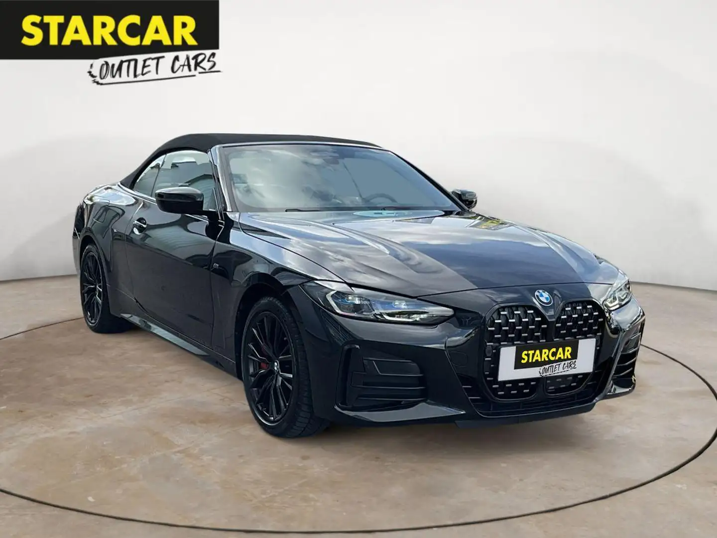 BMW 440 i CABRIO xDRIVE M-SPORT PRO+LASER+AIRSCARF+HUD+ACC Schwarz - 1
