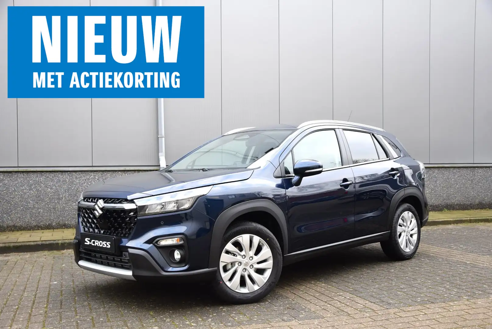Suzuki S-Cross 1.4 Boosterjet Select Smart Hybrid | €2.500,- acti Blauw - 1