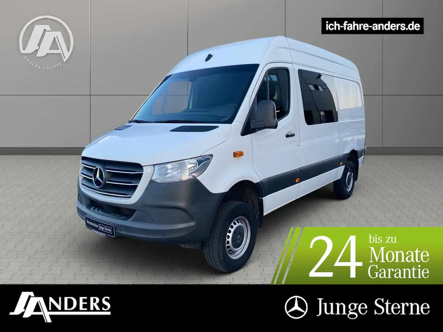 Mercedes-Benz Sprinter 319 4M Mixto L2H2 AUT*Klima*Standhzg* Blanco - 1