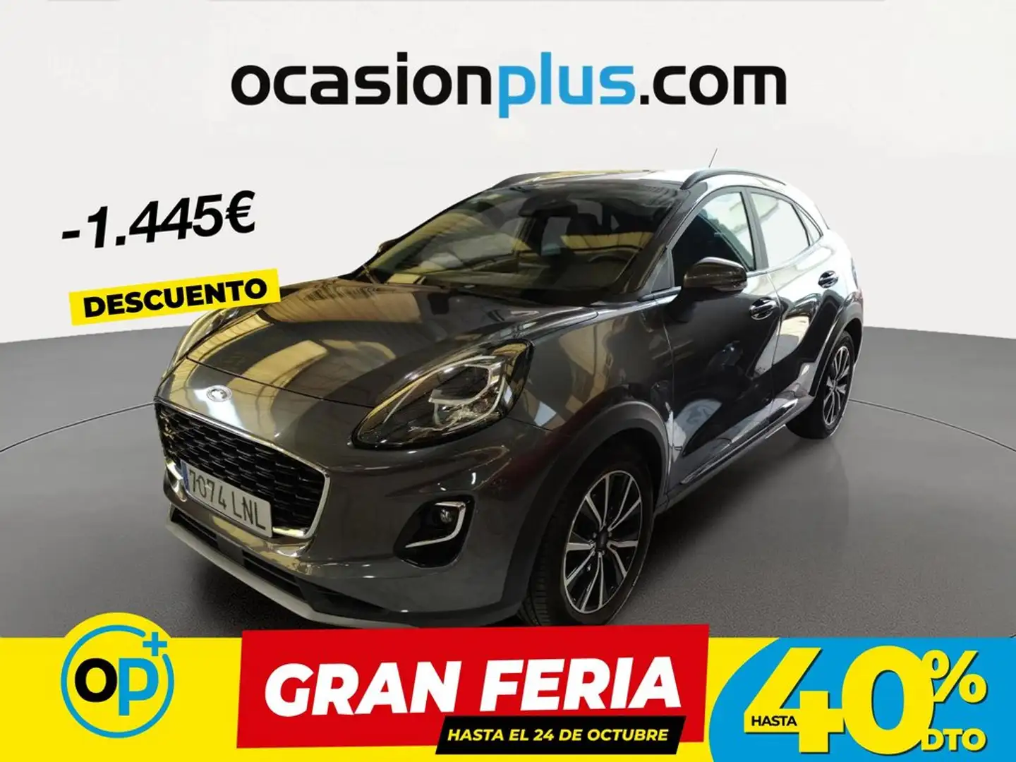 Ford Puma 1.0 EcoBoost MHEV Titanium 125 Gris - 1