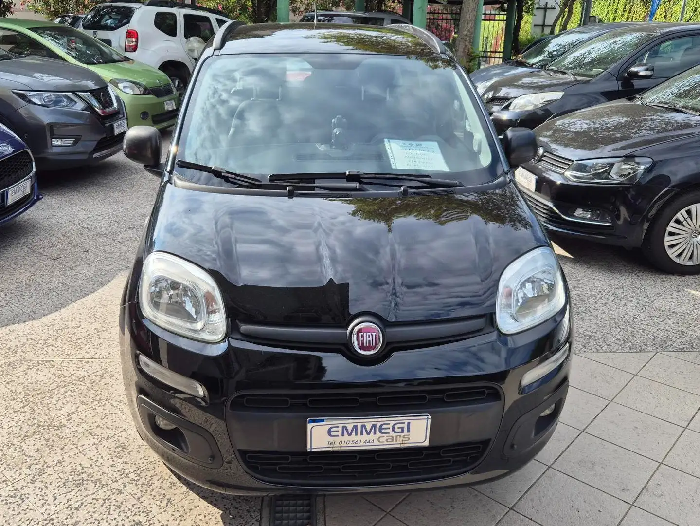 Fiat Panda Panda 1.2 Lounge 69cv Zwart - 2