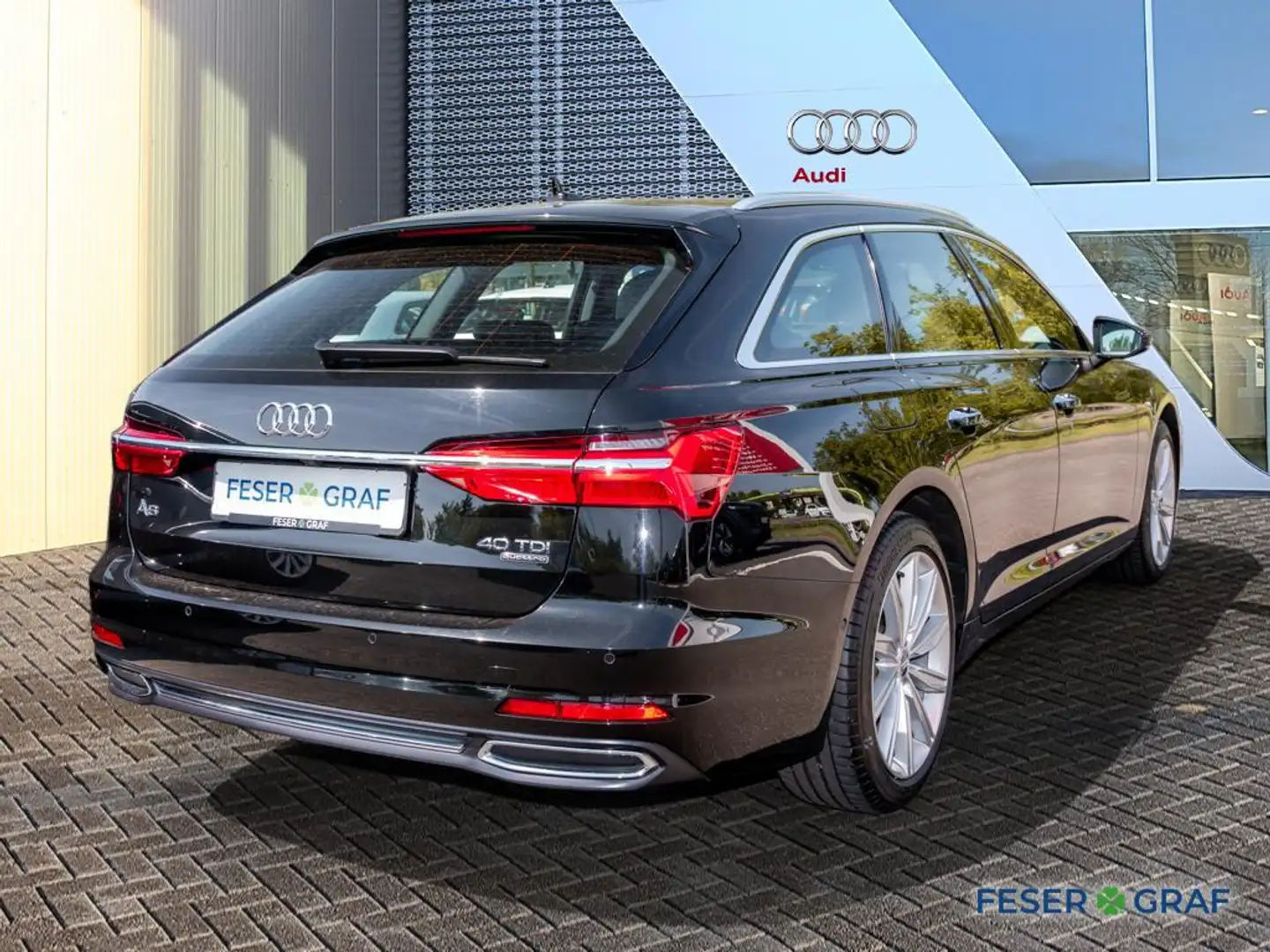 Audi A6 Avant 40 TDI qu. design /LED/Leder/ACC/Kessy/Kamer Schwarz - 2