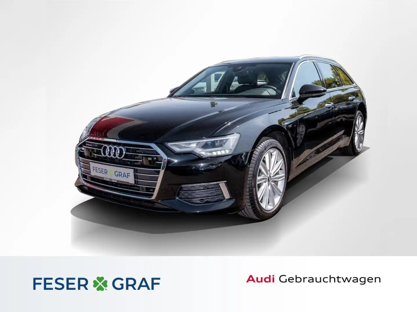 Audi A6 Avant 40 TDI qu. design /LED/Leder/ACC/Kessy/Kamer Schwarz - 1
