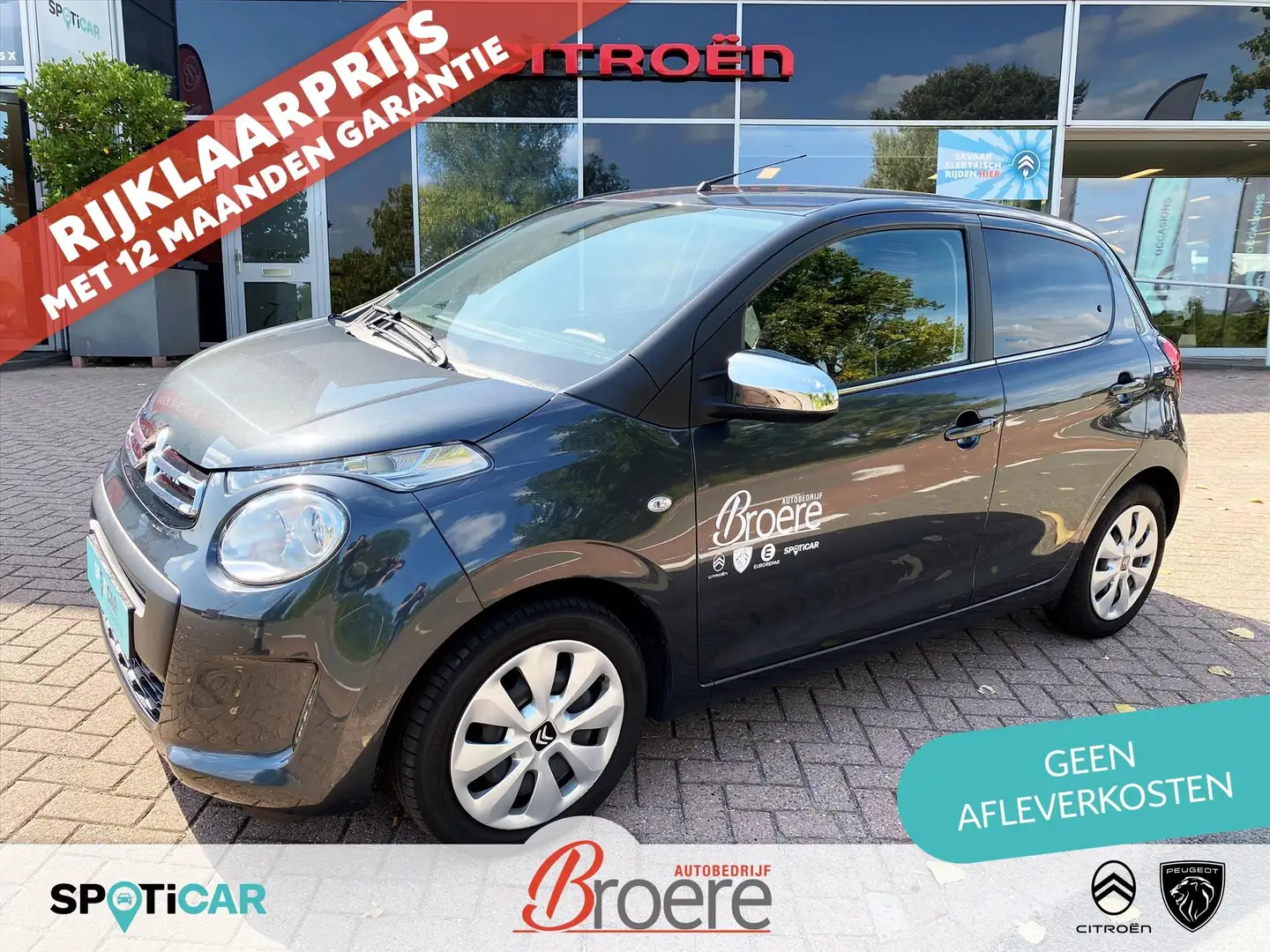 Citroen C1 1.0 VTi 72PK 5D Feel | airconditioning, radio met Grigio - 1