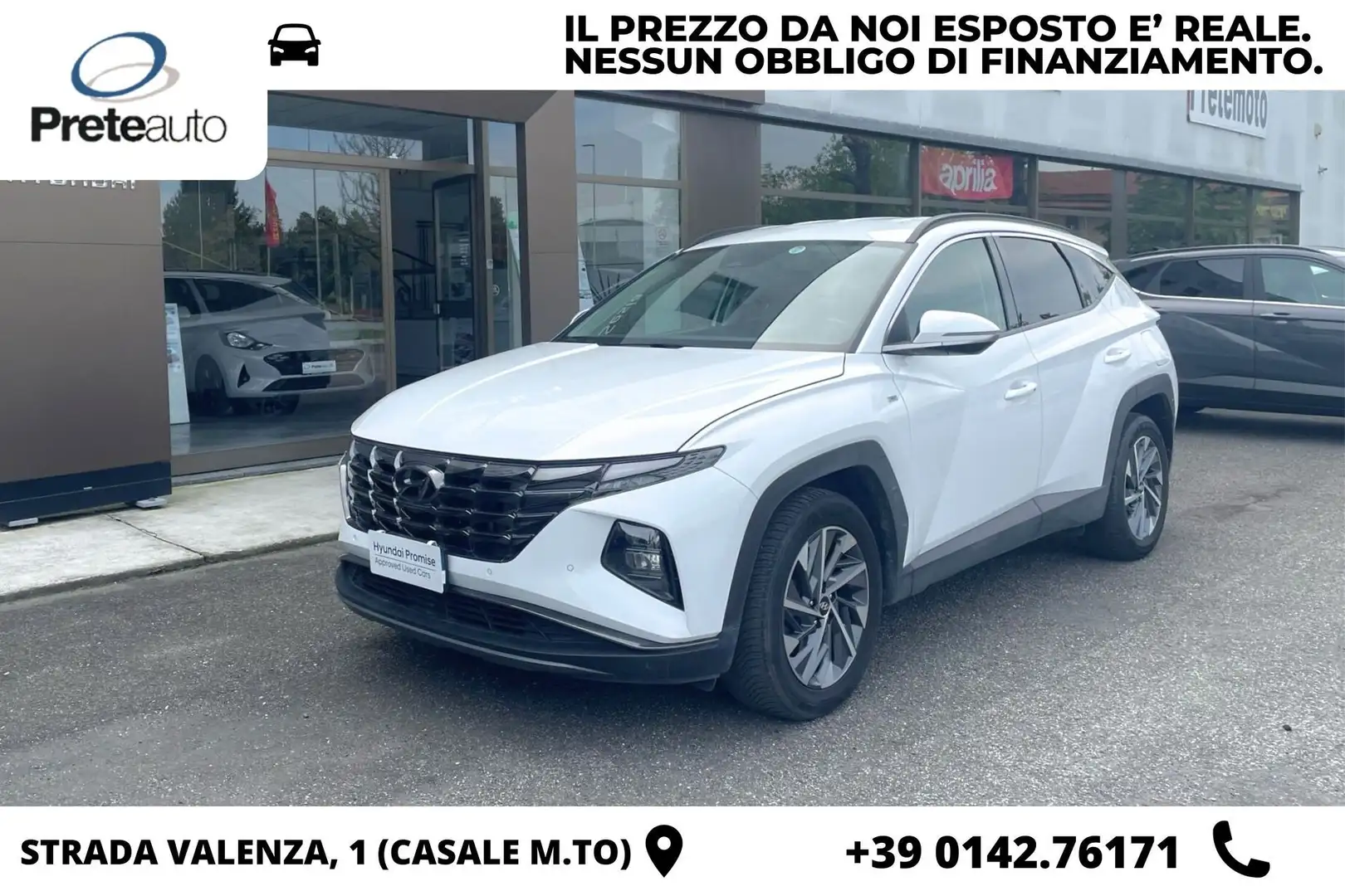 Hyundai TUCSON 1.6 T-GDI 48V DCT Xline Bianco - 1