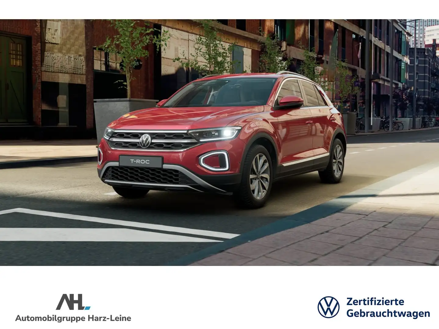 Volkswagen T-Roc STYLE TSI DSG+ALU 17''+AHK+LED-PLUS+RÜCKFAHRKAMERA Rot - 2