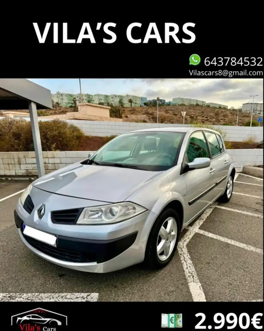 Renault Megane 1.6 Authentique Gris - 1