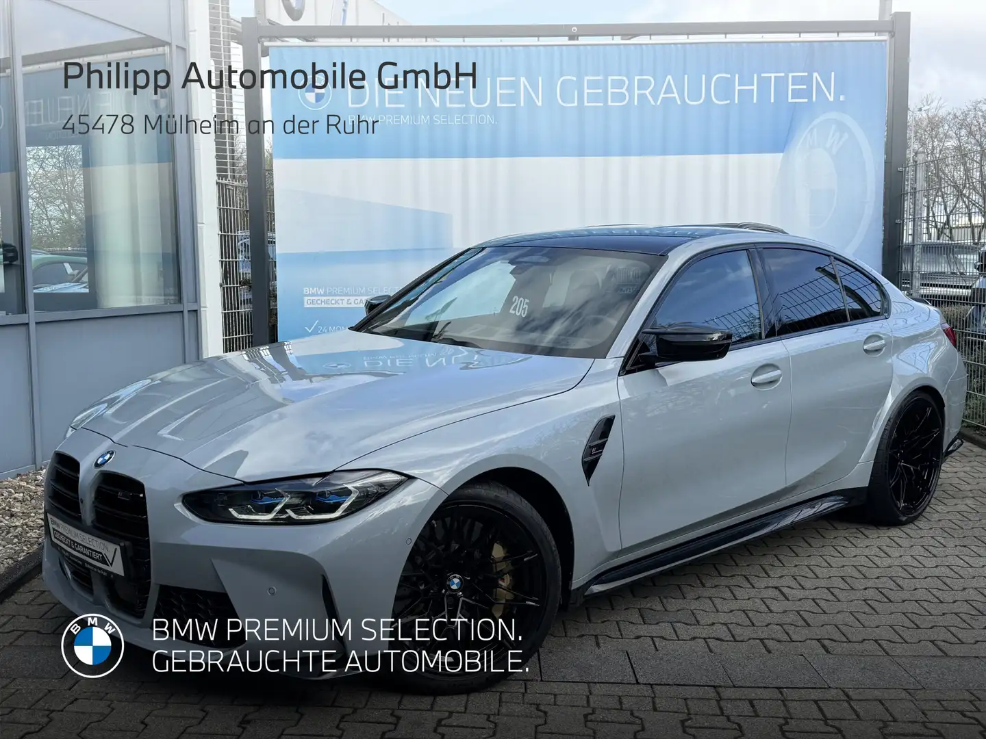 BMW M3 Competition M RaceTrack Carbonschale CeramikB Сірий - 2
