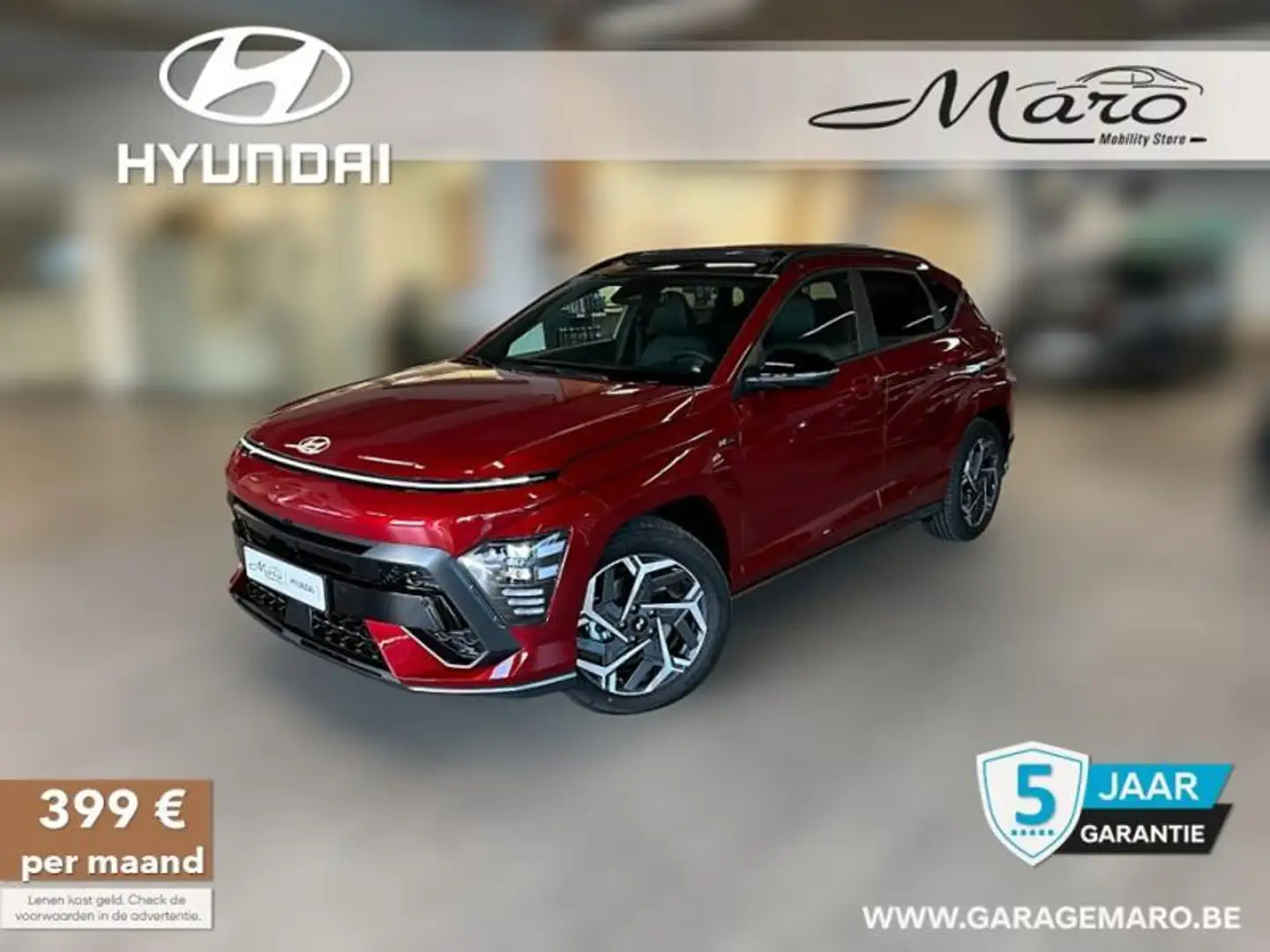 Hyundai KONA 1.6GDi HYBRIDE Shine N-Line Sensation Plus | STOCK Rouge - 1