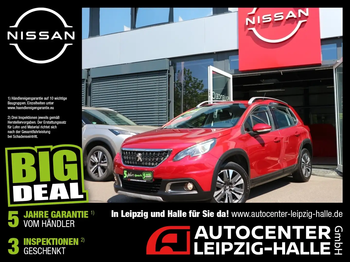 Peugeot 2008 1.2 Allure Navi Teilleder Kamera JBL Rojo - 1