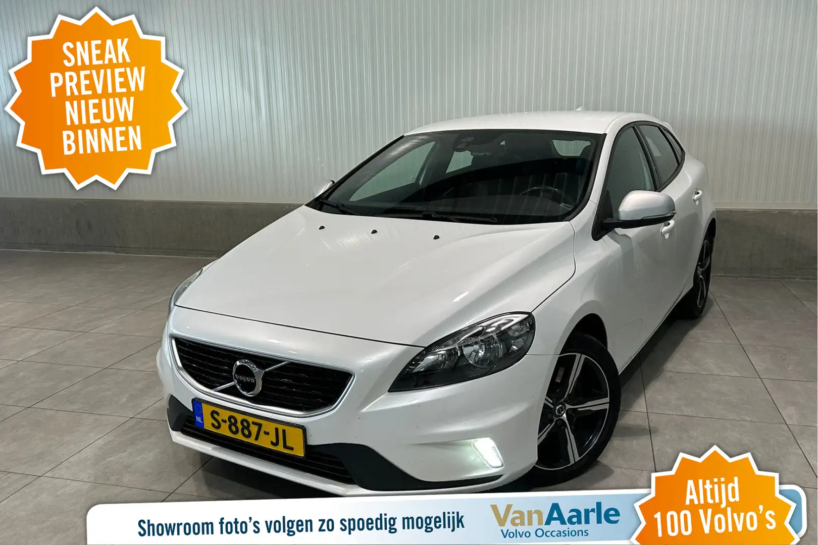 Volvo V40 T3 Aut. R-Design CruiseControl Navigatie 152pk Blanco - 1