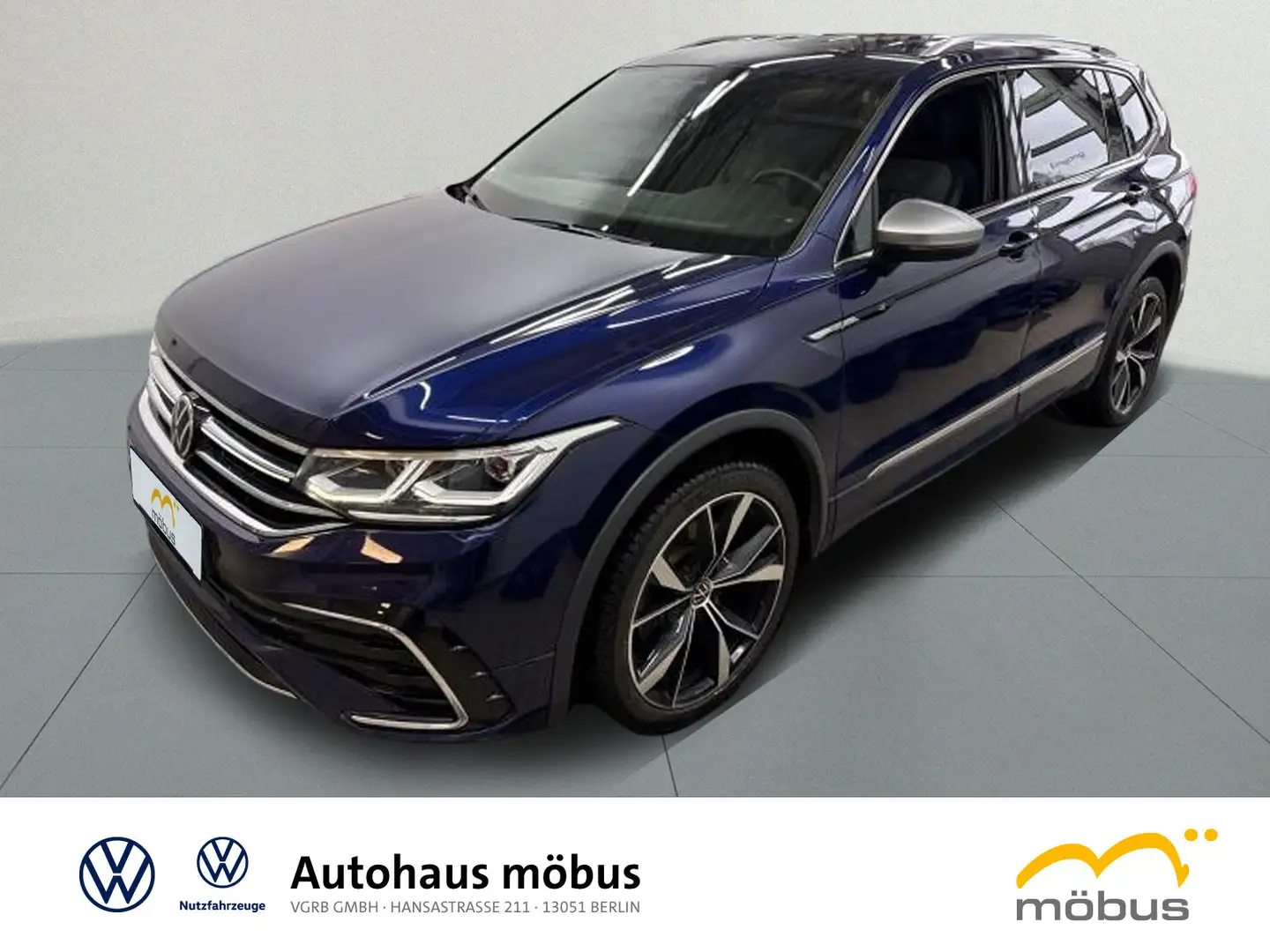 Volkswagen Tiguan Allspace R-Line 4Motion*AHK*RFK*APP*NAVI* Blau - 2