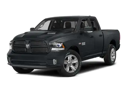 Gray 2015 RAM 1500 Pickup Truck Four-Wheel Drive 8-Speed Automatic