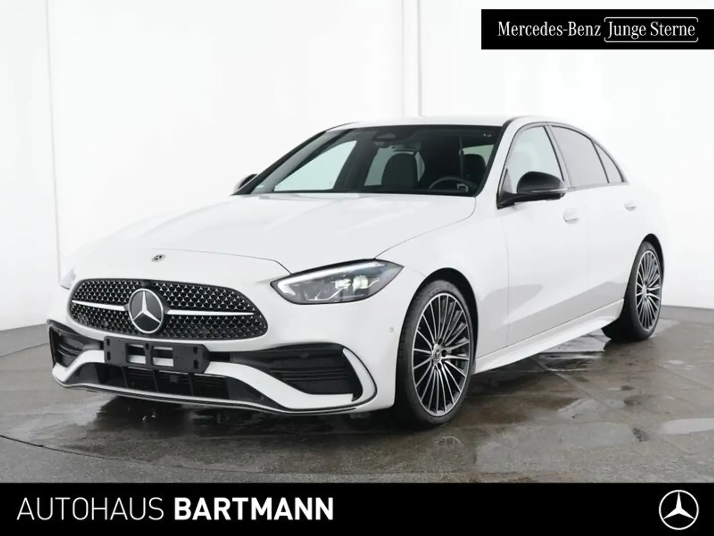 Mercedes-Benz C 300 C 300 AMG+360°+NIGHT+LED+ TOTW+SPUR+HeadUp+AHK++ Weiß - 1