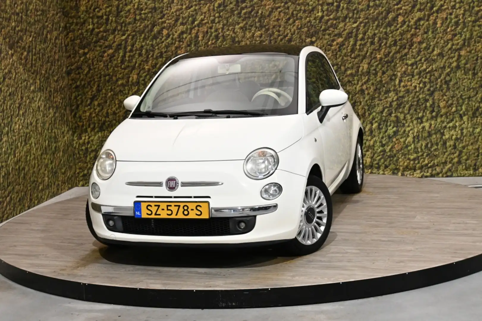 Fiat 500 1.2 Lounge | Airco | pano-dak Wit - 1