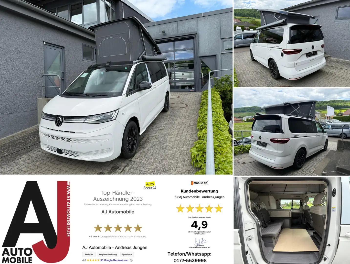 Volkswagen T7 California Ocean 2 Wochen Lieferzeit weiß/sil Weiß - 1