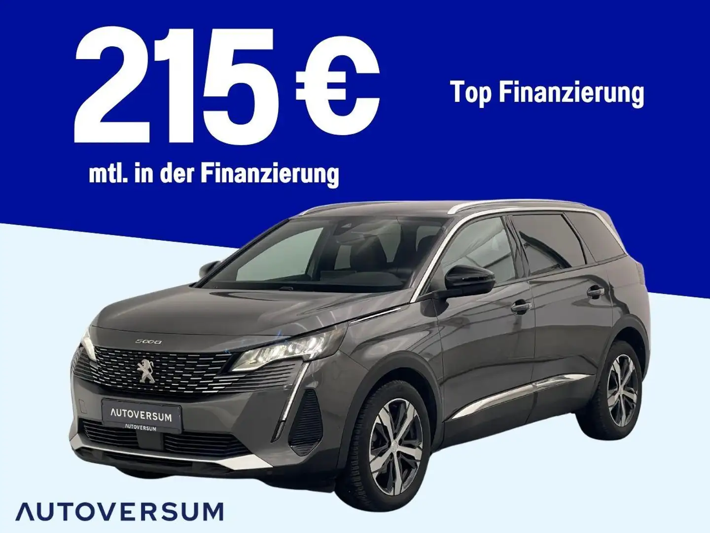 Peugeot 5008 Blue-HDI Allure LED*ACC*KAM*PDC*KEYLESS*SHZ Grau - 1