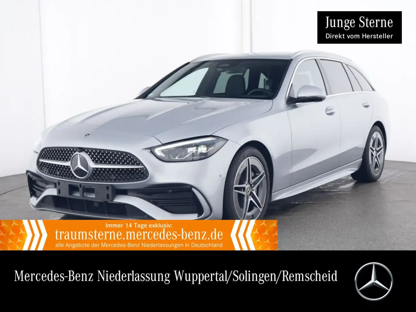 Mercedes-Benz C 180 T AMG+360+LED+TOTW+KEYLESS+9G Silber - 1