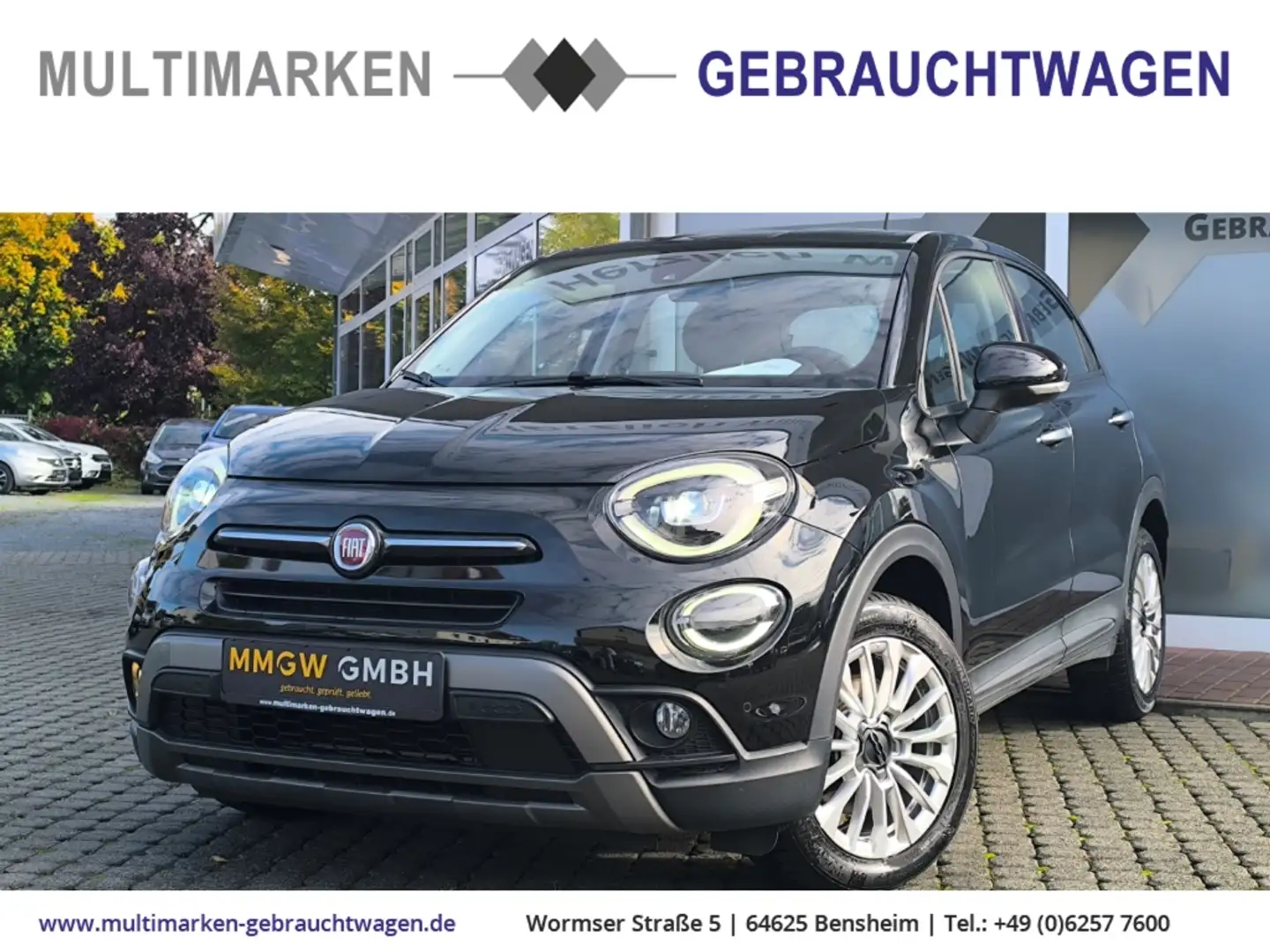 Fiat 500X City Cross 1.3 GSE EU6d-T LED/CarPlay/DAB Ambiente Negro - 1