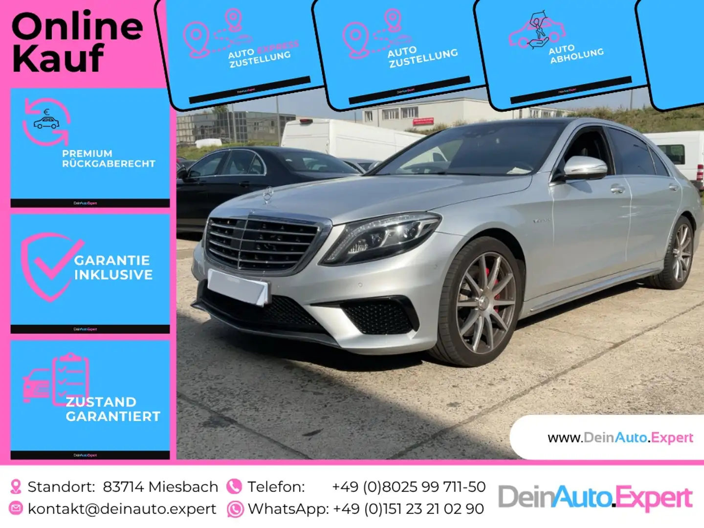 Mercedes-Benz S 63 AMG S 63 AMG 4Matic L (222.178)4Sitzer*TV*LED*PANO*uvm Plateado - 1