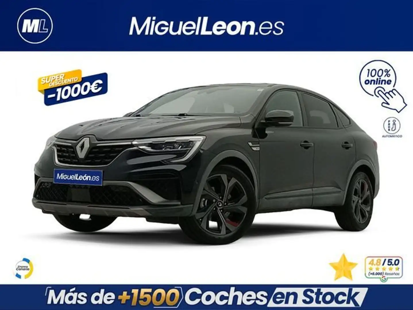 Renault Arkana RS Line E-TECH Híbrido 105kW(145CV) - SS Negro - 1