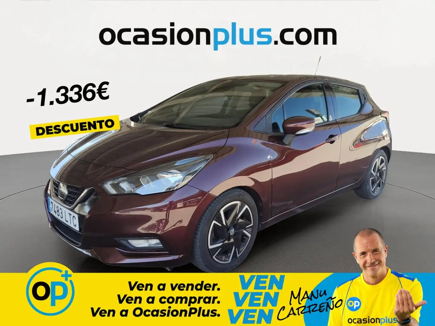 Nissan Micra IG-T Acenta CVT 92 Rojo - 1